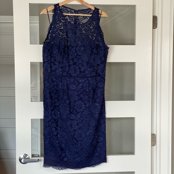BHLD Sloan Lace Dress Sapphire Blue NWOT - Picture 3 of 11